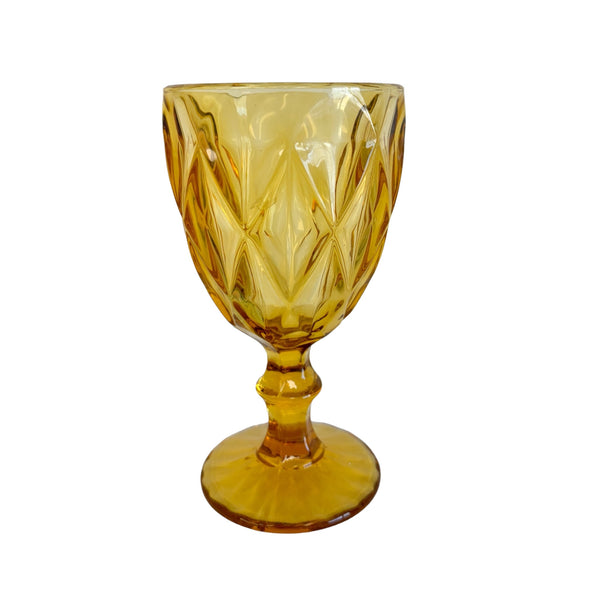 Amber Vintage goblets