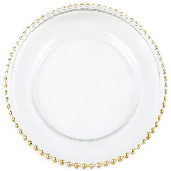 Gold beaded Charger Plate