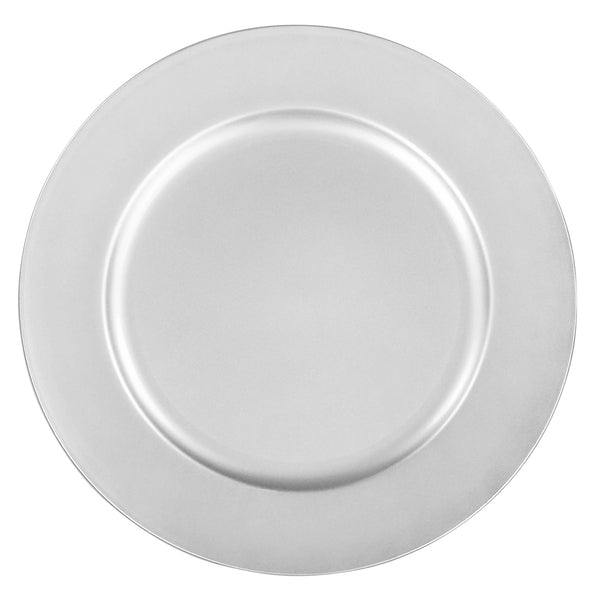 Silver Simple Charger Plate