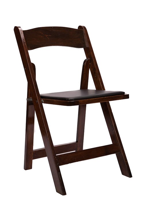 Wood Folding Padded Chair