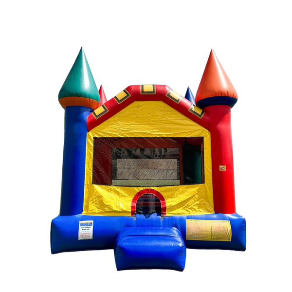 Primary Color Castle Bounce House
